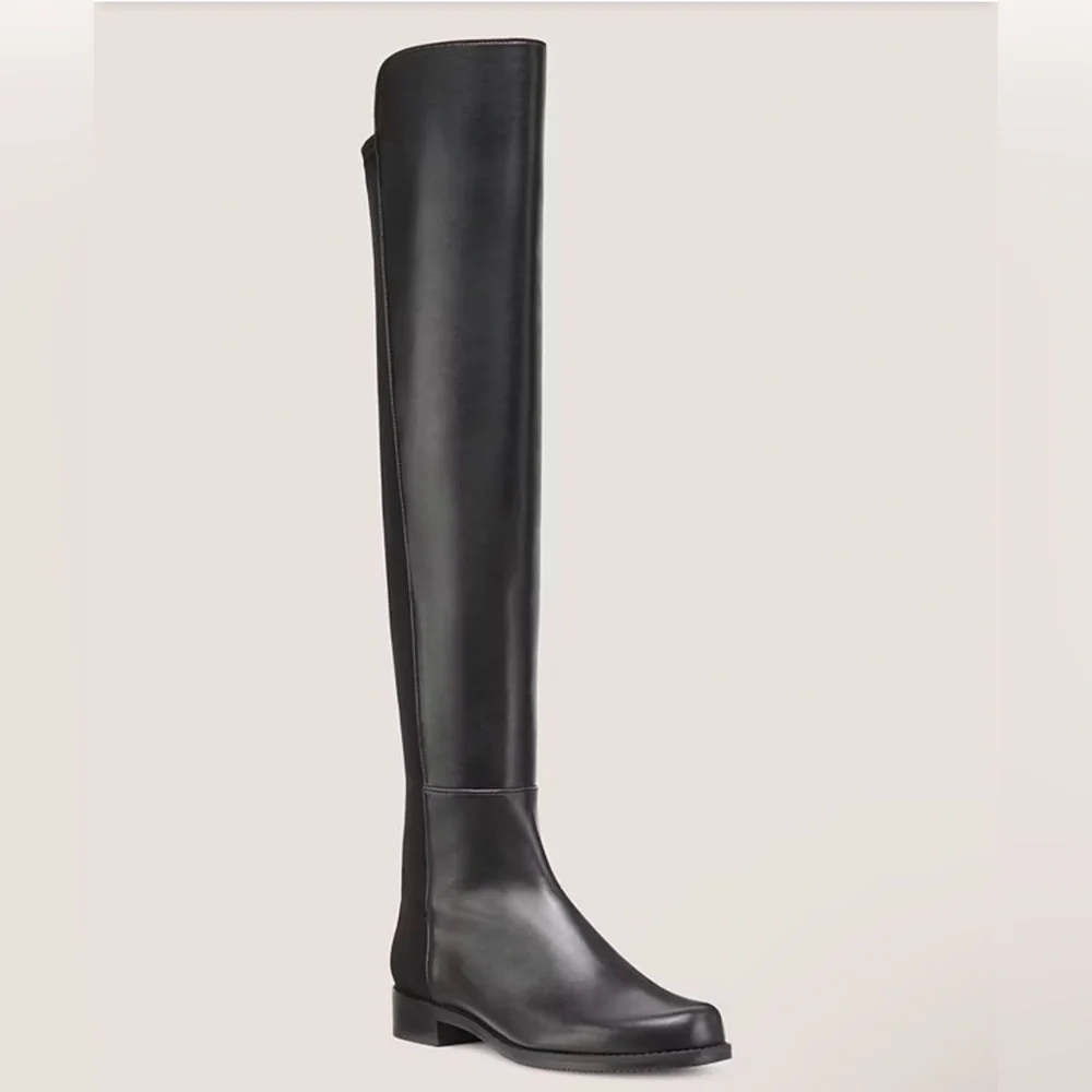 Stuart Weitzman 5050 Bold Leather Over-The-Knee Boots size 6.5 New Retail $795